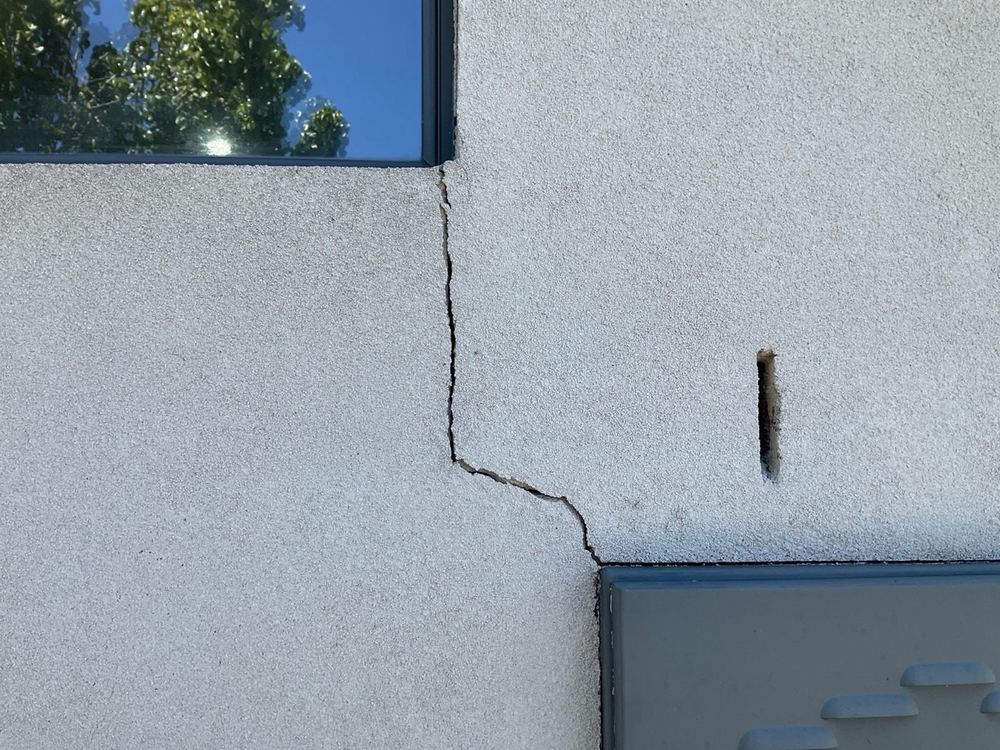 Brick cracking wide enough to let moisture into the wall behind, found during a building and pest inspection in Point Cook