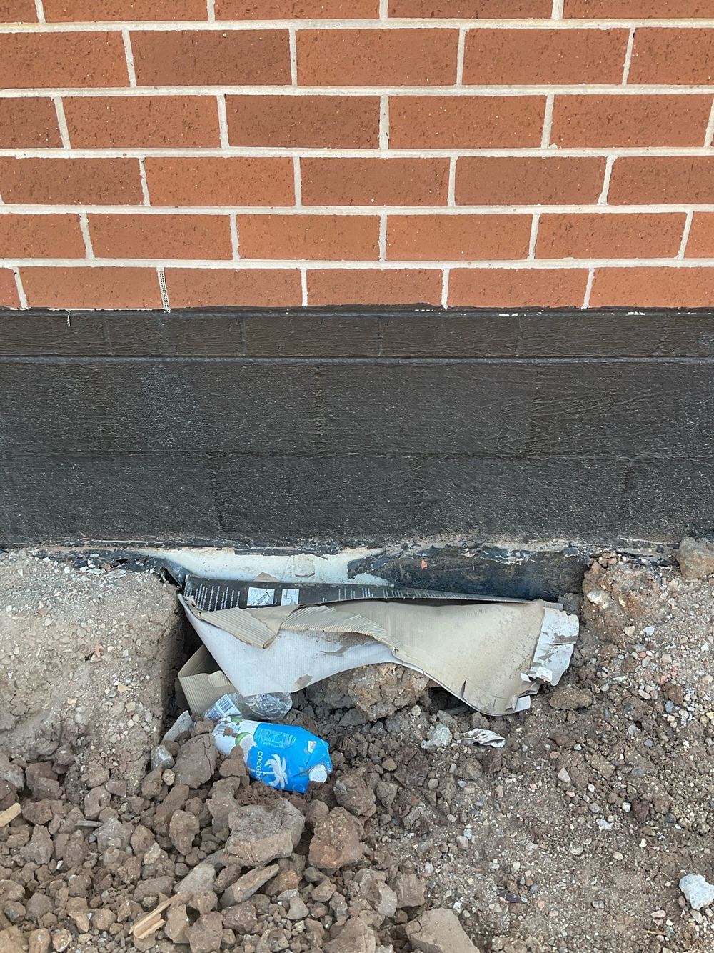 Retaining wall built differently to the approved drawings, found during a practical completion inspection in Tarneit