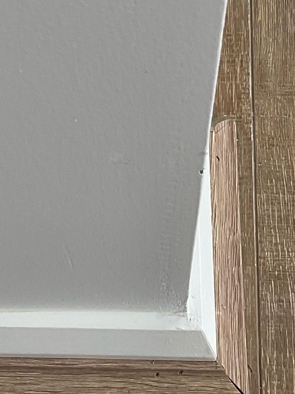 Paint finish left needing touch ups, found during a defect investigation inspection in Tarneit