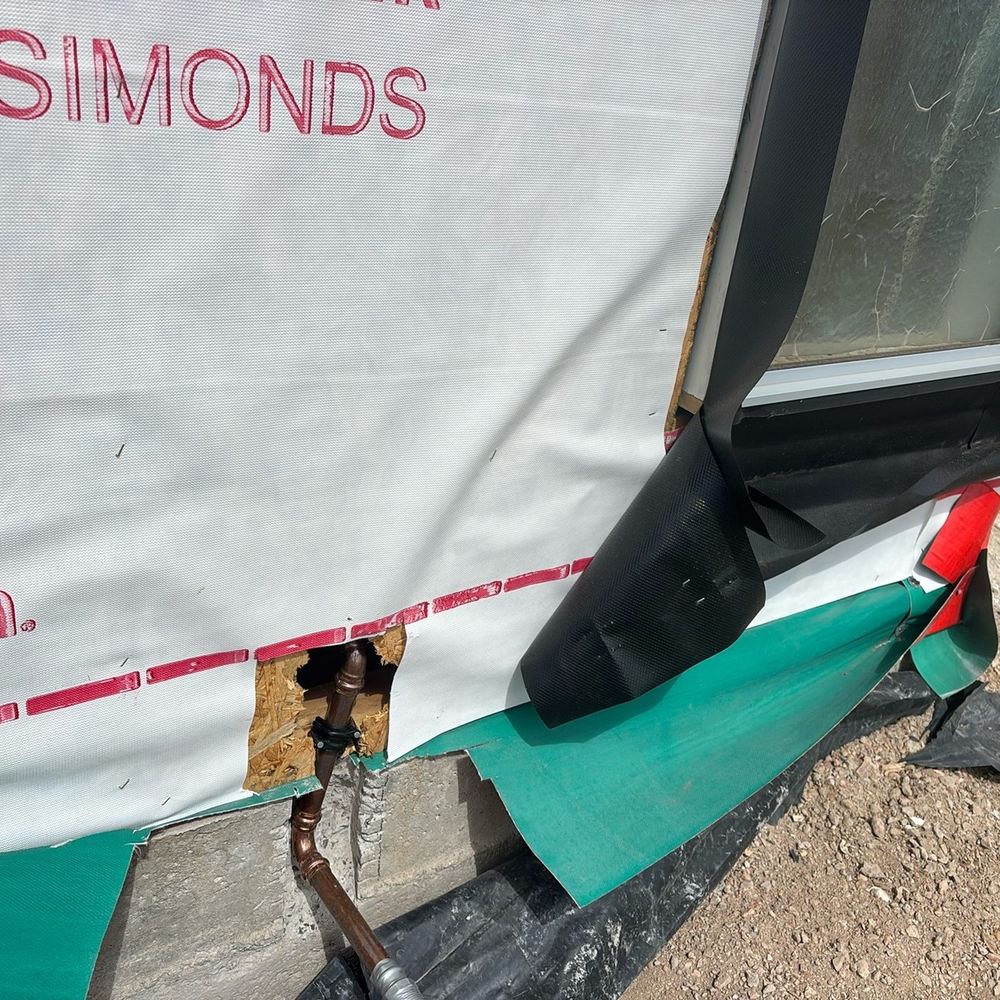 Termite protection breached, leaving a way past the barrier, found during a lock-up inspection in Tarneit